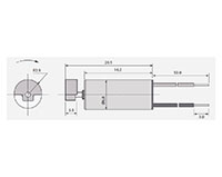 50 Milliampere (mA) Rated Current Coreless Direct Current (DC) Micro Motor - 2
